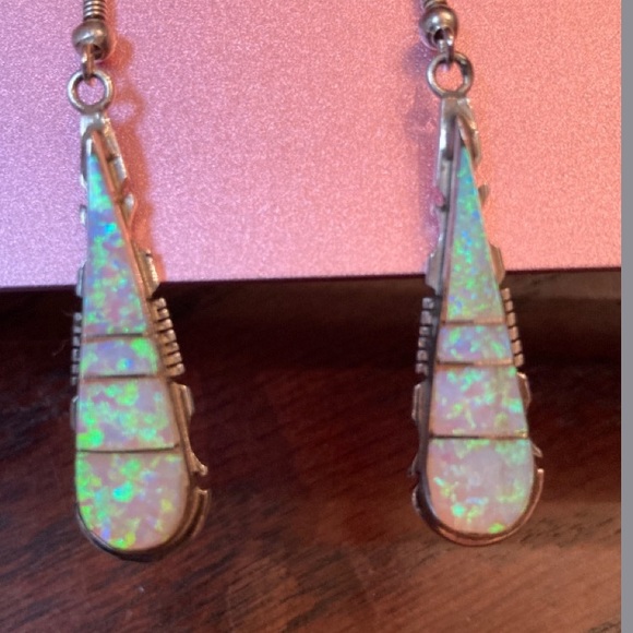 Native American Opal Earrings - New - Picture 8 of 11